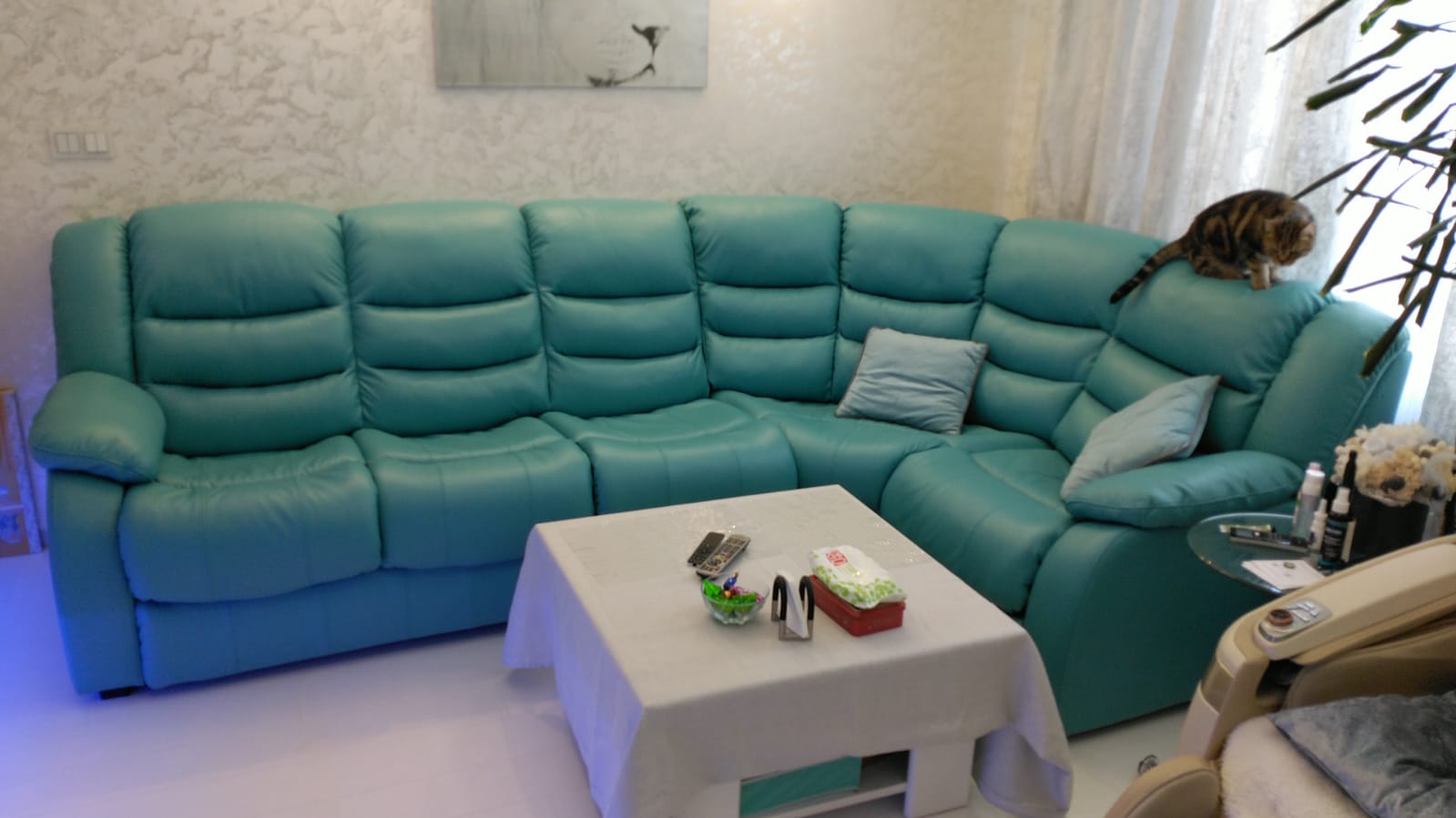 Перетяжка дивана на дому. Лесные Поляны