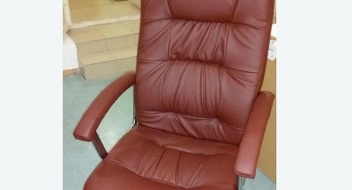 Обтяжка офисного кресла. Лесные Поляны